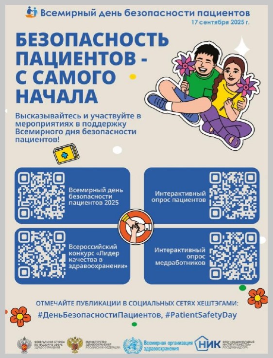 17 сентября - Всемирный день безопасности пациентов