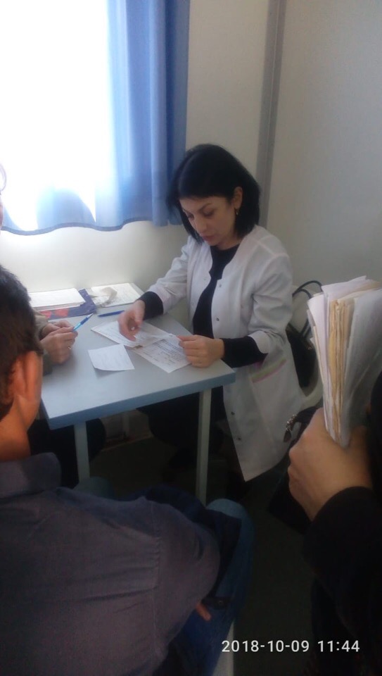 Выезд специалистов ГБУЗ «РЭД» в составе диамобиля «Модуль» в Моздокский район 09.10.2018 года Выезд специалистов ГБУЗ «РЭД» в составе диамобиля «Модуль» в Моздокский район 09.10.2018 года